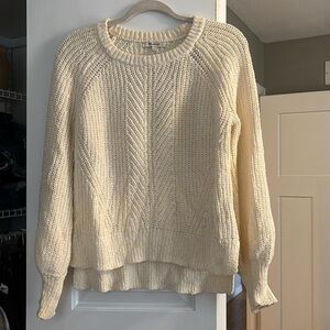 MADEWELL ivory sweater, size small